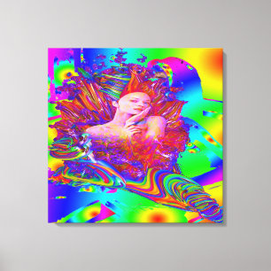 Mermaid metamorphosis canvas print