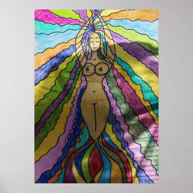 Mermaid Modern Art Poster (Front)