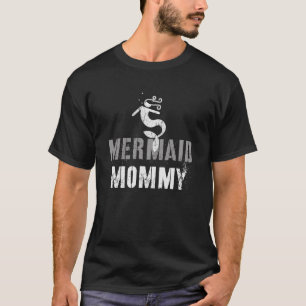 MERMAID MOMMY Team Mer Mother Swim Mum Beach T-Shirt