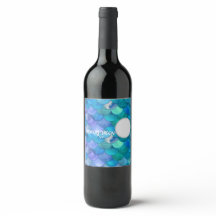 Mermaid Moon Bottle Label 6Pack