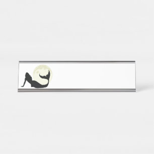 Mermaid Moon Desk Name Plate