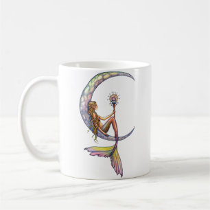 Mermaid Moon Fantasy Art Coffee Mug