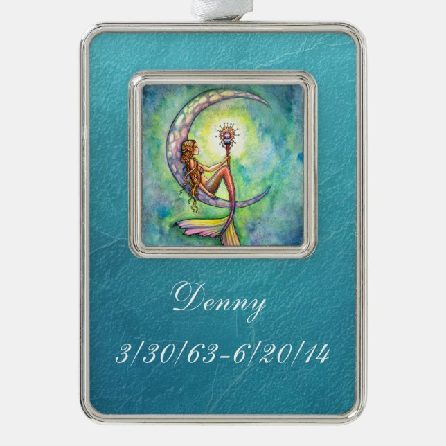 Mermaid Moon Remembrance Ornament - Custom (Front)