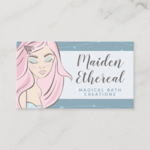 Mermaid Moon & Stars Mystical Hair / Beauty / Bath Business Card