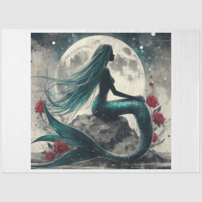 Mermaid Moon Tissue Paper (Front)