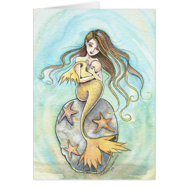 Mermaid Mother and Baby Card (Front)