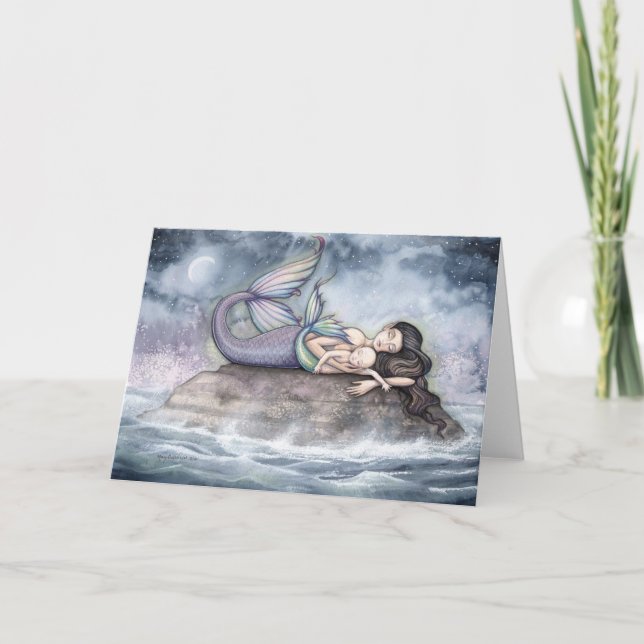 Mermaid Mother and Baby Card by Molly Harrison (Front)