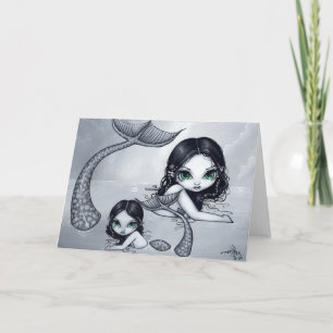 "Mermaid Mother and Child" Greeting Card