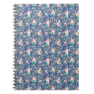Mermaid Mother Daughter Bonding Ocean Dark Version Notebook