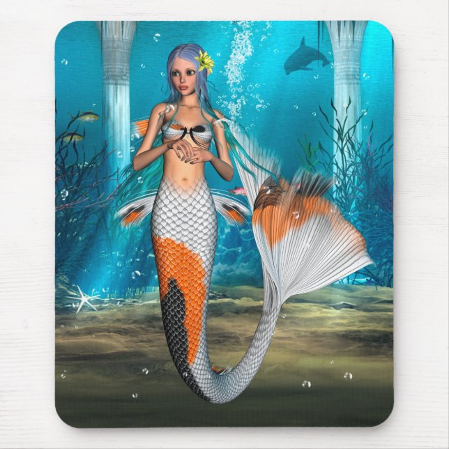 Mermaid Mouse Mat (Front)