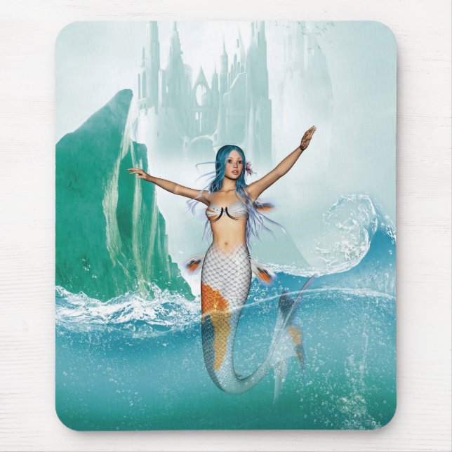 Mermaid Mouse Mat (Front)