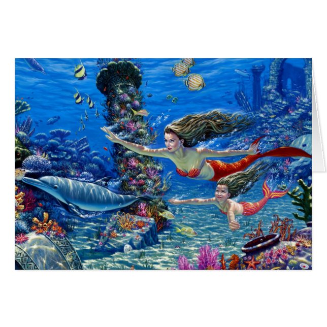 mermaid mum and baby (Front Horizontal)