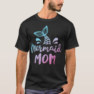 Mermaid Mum Funny Women Mummy Mama Family Matching T-Shirt