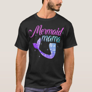 Mermaid Mum Mothers Day Tshirt Mermom Bridesmaid P