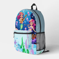 Mermaid Music Party – Cute Underwater Kids Backpac