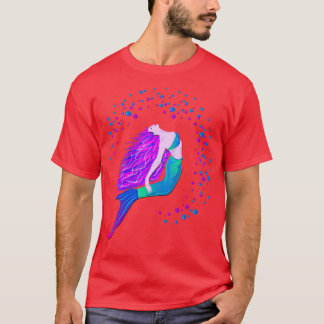 Mermaid mythical creature with fantasy fish tail i T-Shirt