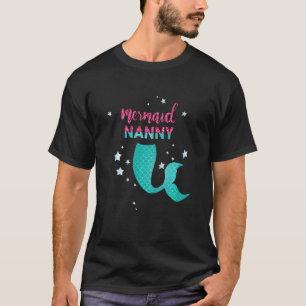 Mermaid Nanny Of The Birthday Matching Family T-Shirt