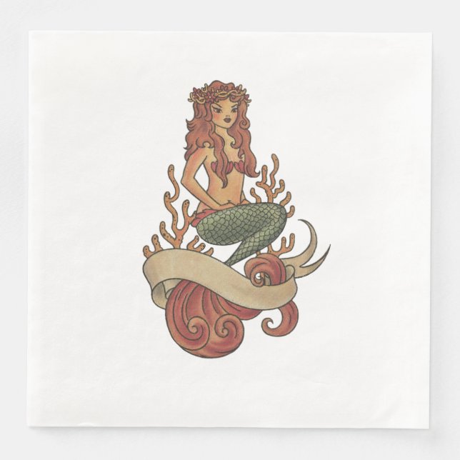 mermaid napkin (Front)