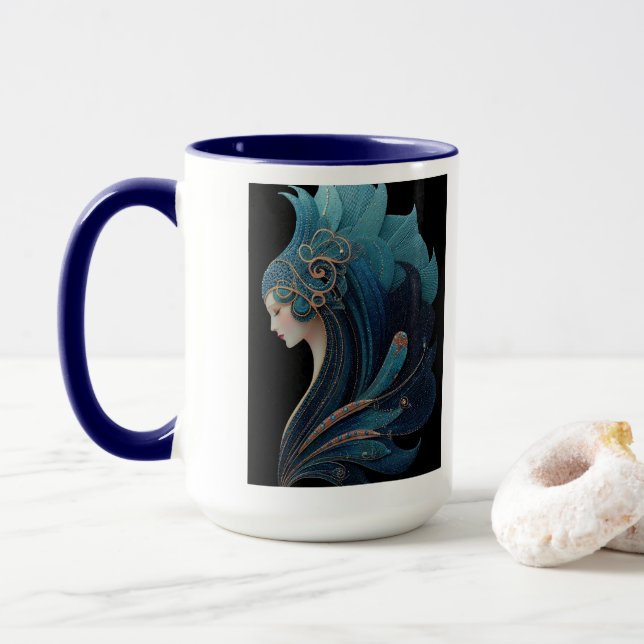 MERMAID NOIR #2 MUG (With Donut)