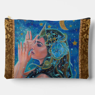 Mermaid ocean art by Renee Lavoie Tote Accessory Pouch