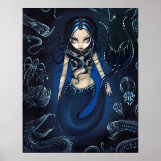 Mermaid of the Deep ART PRINT abyssal zone
