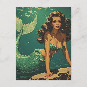 Mermaid of the Deep Postcard