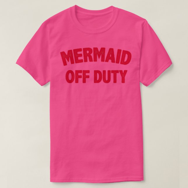 Mermaid Off Duty Girls amp Womenx27s Summer T-Shirt (Design Front)
