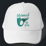 Mermaid Off Duty Mermaid Tail Trucker Hat<br><div class="desc">Girly hat for off duty mermaids this summer.</div>