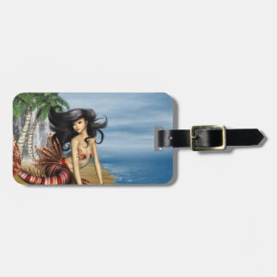 Mermaid on Beach Luggage Tag