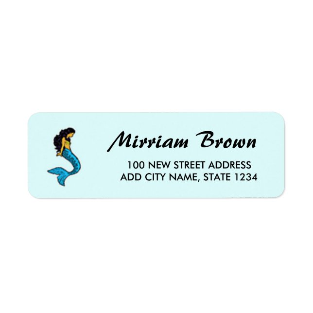 Mermaid on blue (Front)