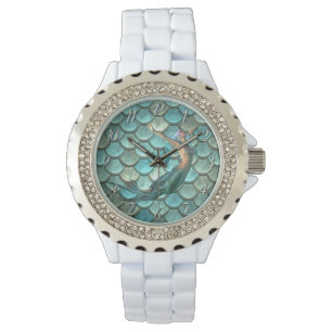 Mermaid On Mermaid Tail Scales Watch