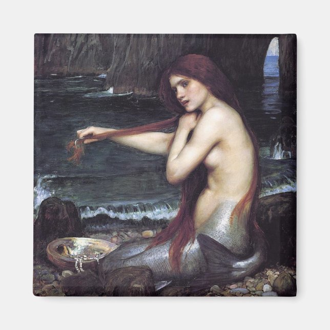 Mermaid on the Beach Magnet (Front)