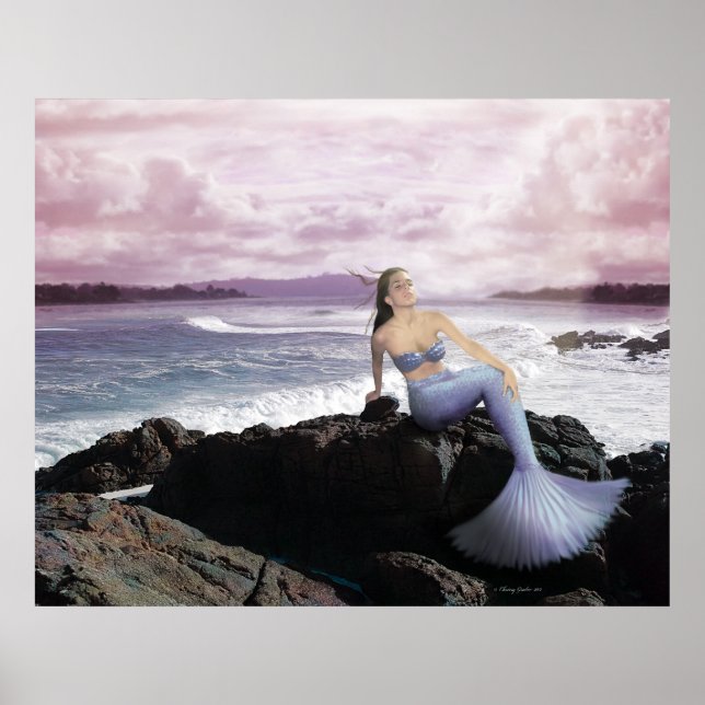 Mermaid On The Shore Poster (Front)