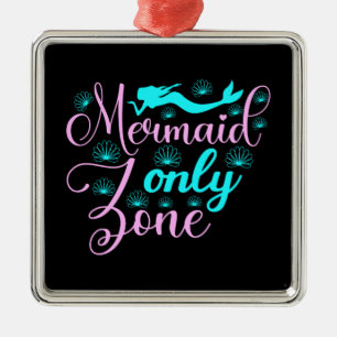 Mermaid Only Zone Metal Tree Decoration