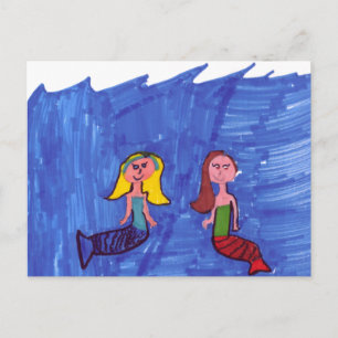 Mermaid Pals Postcard