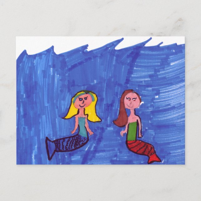 Mermaid Pals Postcard (Front)