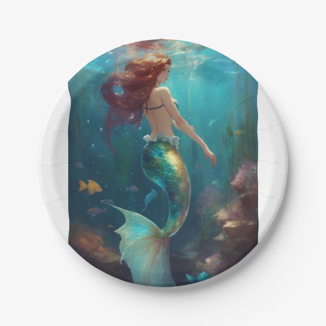 Mermaid Paper Plate (Front)