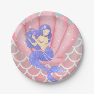Mermaid Paper Plates