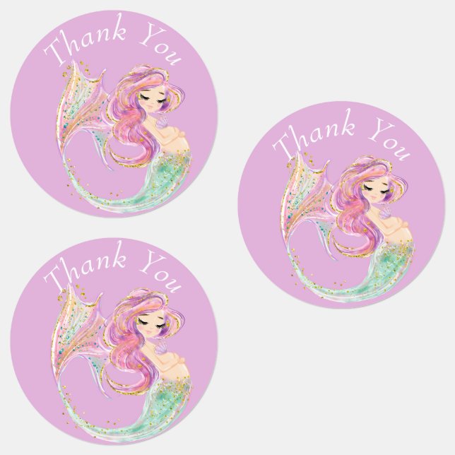Mermaid Party Baby Shower Mother Pink (Group)