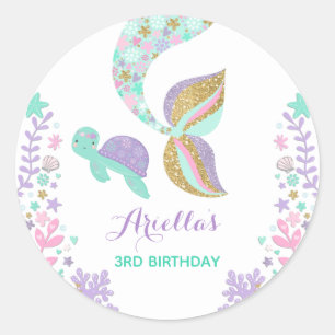Mermaid Party Favour Tag Under The Sea Favour Tag
