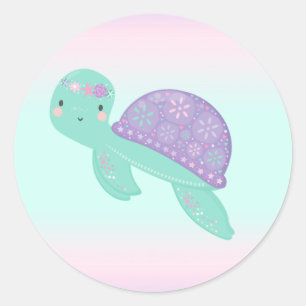 Mermaid Party Favour Tag Under The Sea Sticker