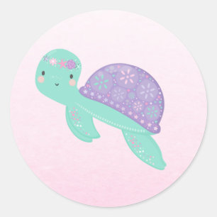 Mermaid Party Favour Tag Under The Sea Sticker Sea