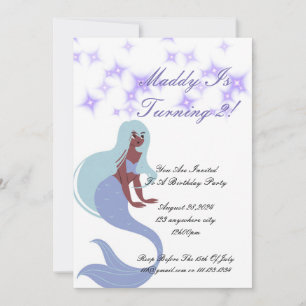Mermaid Party Invitation for girls