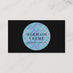 Mermaid Party Performer Business Card