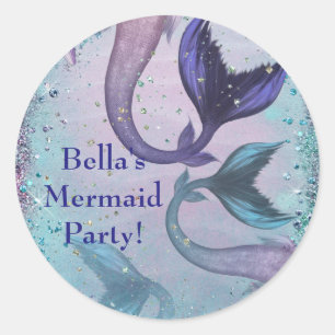 Mermaid Party Pieces Classic Round Sticker