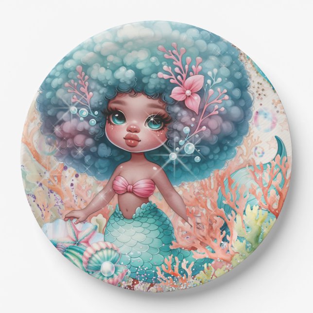 Mermaid Party Plate (Front)