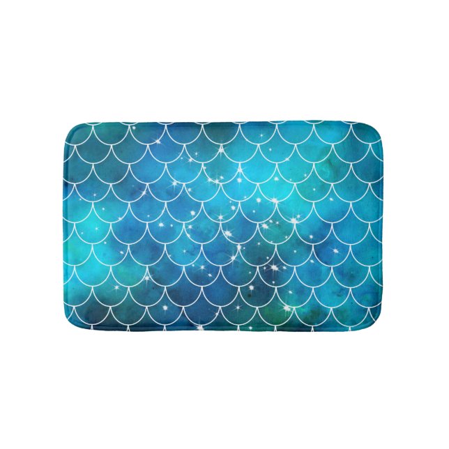 Mermaid Pattern Bath Mat (Front)