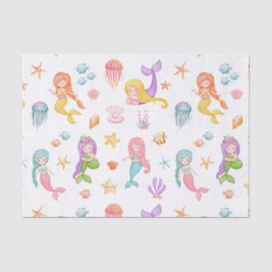 Mermaid Pattern Tissue Paper