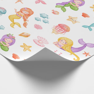Mermaid Pattern Wrapping Paper
