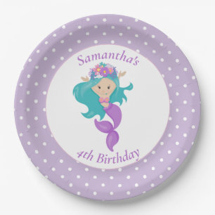 Mermaid Pearl – Ocean Jewel Birthday Paper Plate